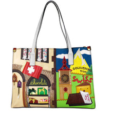 Load image into Gallery viewer, Sweden Women Bags Leather Patchwork Embroidery Handbags Shoulder Bags Cross Body Bag Braccialini Handmade Cartoon