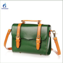 Load image into Gallery viewer, real leather ART ALEC Monopaly Women&#39;s Messenger bag Graffiti customized Handbag handmake Painted bag women Genuine leather Bags