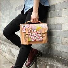 Load image into Gallery viewer, Women&#39;s Messenger bag real leather ART ALEC Monopaly Graffiti customized Handbag handmake Painted bag women Genuine leather Bags