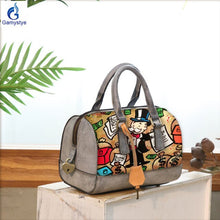 Load image into Gallery viewer, Women genuine leather bags pillow Personal custom Boston Barrel bag Cowhide Bag Messenger Portable Handbags Cylindrical bag