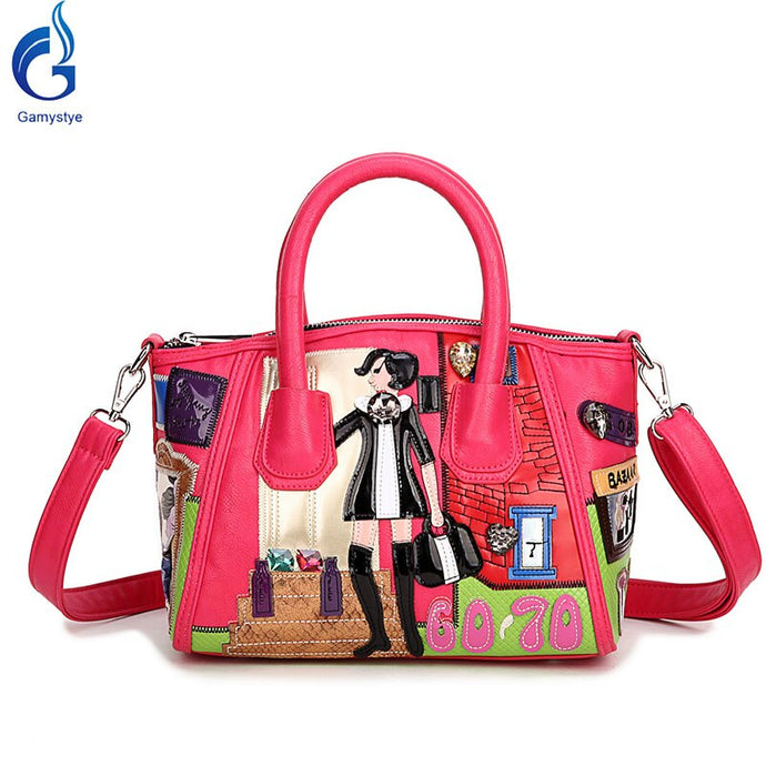 Braccialini Style Tailan Bucket bags fashion luxury Canvas Bags Embroidery Handbag Hit Shoulder Bags Women Cross Messenger Bag